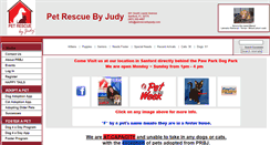 Desktop Screenshot of petrescuebyjudy.com
